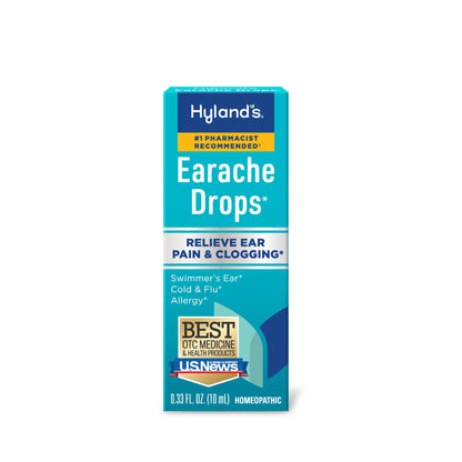 Hyland's Earache Drops, Natural Relief of Swimmer's Ear, Cold and Flu, Allergy Symptoms, Ages 4 and up, Day and Night, 0.33 Fl Oz Hyland's buy supplements Au