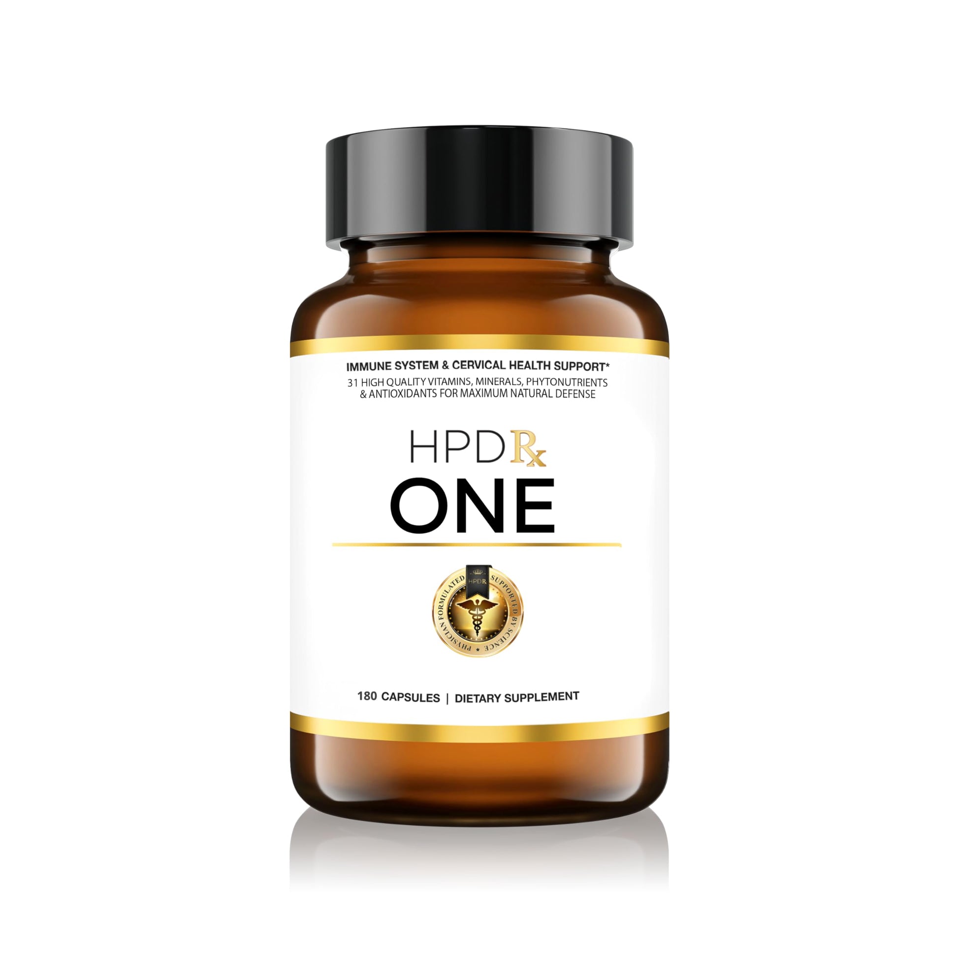 HPD Rx ONE Immunity Boost Multivitamin Supplements for Women and Men | Advanced Immunity Defense Support | Helps Immune Response | 1-Month Supply, 180 Capsules, Pack of 1 HPD Rx buy supplements Au