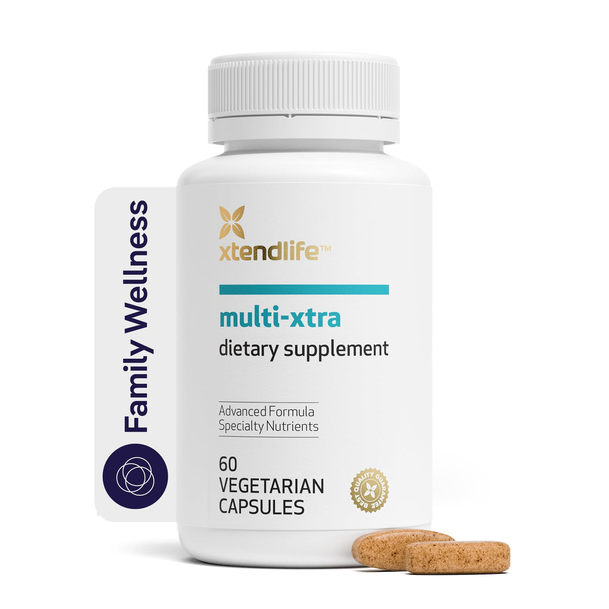 Supplement Product​Xtendlife Multi-Xtra Multivitamin for Immune, Heart & Energy Support - 40+ Bioavailable Vitamins, Minerals, Antioxidants & Herbs - for Men, Women & Children - 30 Day Supply - GlowUpCaUSA