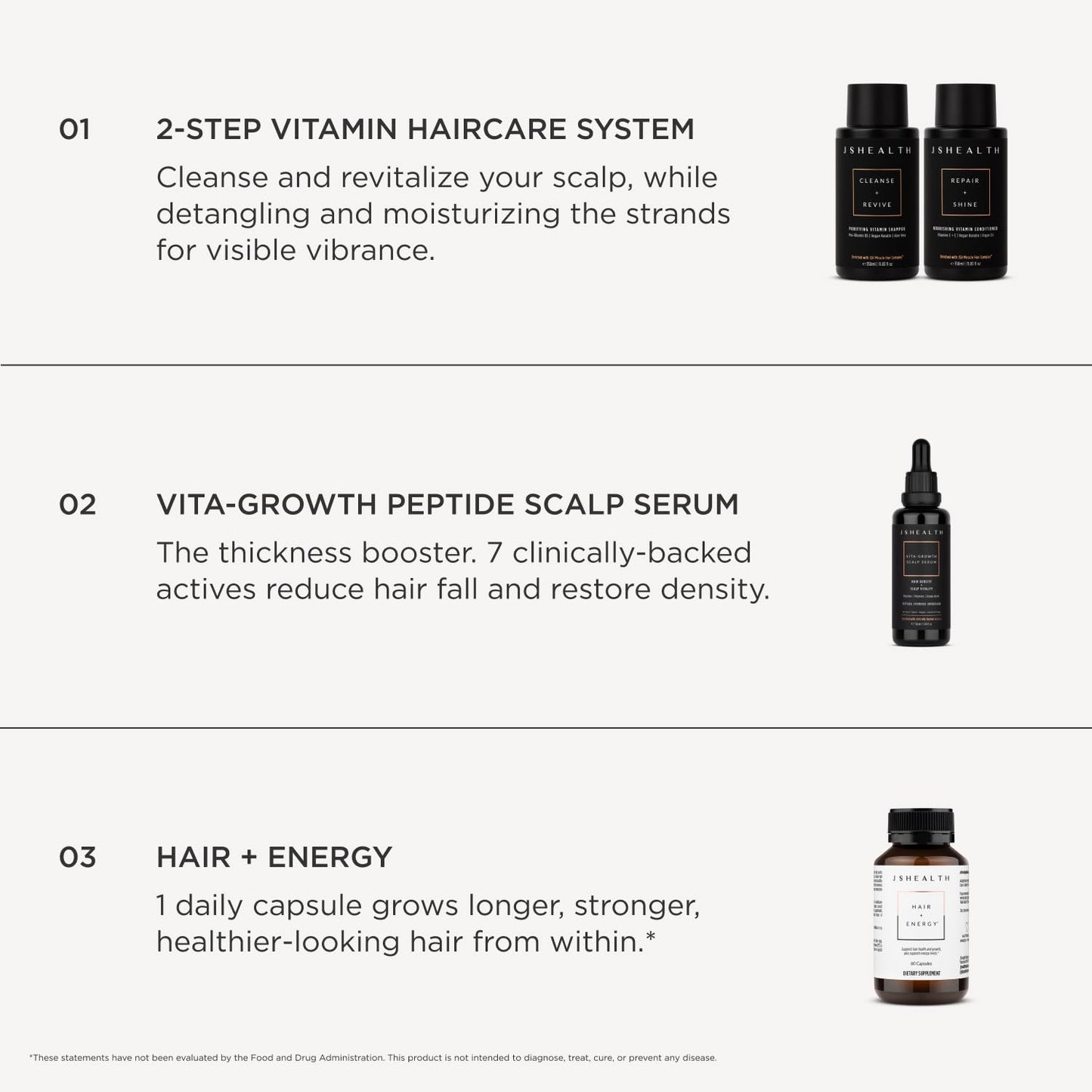 JSHealth Vitamin Shampoo. Sulfate-Free Shampoo with Vegan Keratin, Pro-Vitamin B5, Aloe Vera. For Color Treated, Curly, Dry Hair. Vegan, Cruelty Free (11.83 fl oz)