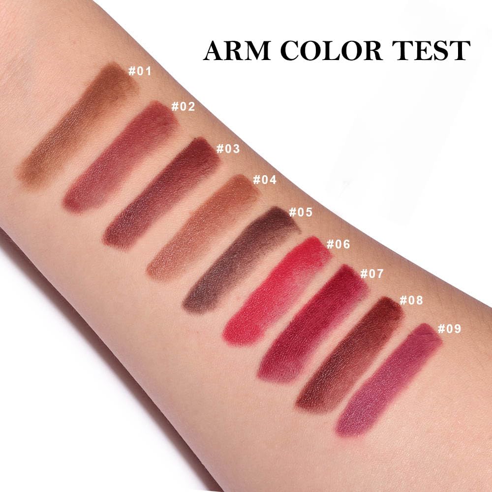 BINGBRUSH 2-in-1 Gradient Dark Brown Lip Liner & Lipstick Combo,Matte Longwear Waterproof Lip Pencil with Cone Tip,Smudge Proof Crayon for Flawless Ombre Contour,Women's Long Lasting Makeup Set BINGBRUSHBuy Supplements Australia