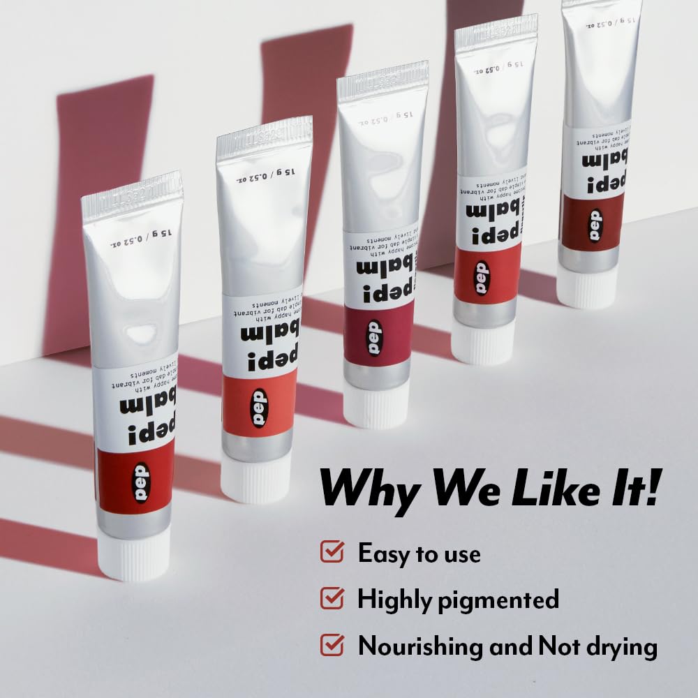 I'M MEME Lip and Cheek Tint - PepBalm 001 Recharger | Wtih Shea Butter, Gift, Liquid Blush, Travel-Friendly, Highly Pigmented, Non-Drying, Sheer Balm Gross Tint, 0.52 Oz I'M MEMEBuy Supplements Australia
