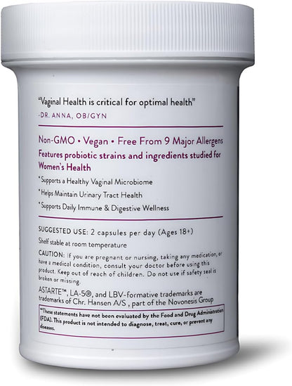 Probiotic Supplement with Cranberry for Women's Health Support, 60 Capsules | Supports Urinary Comfort & VB, with Cranberry & Probiotics for Daily Women's Wellness