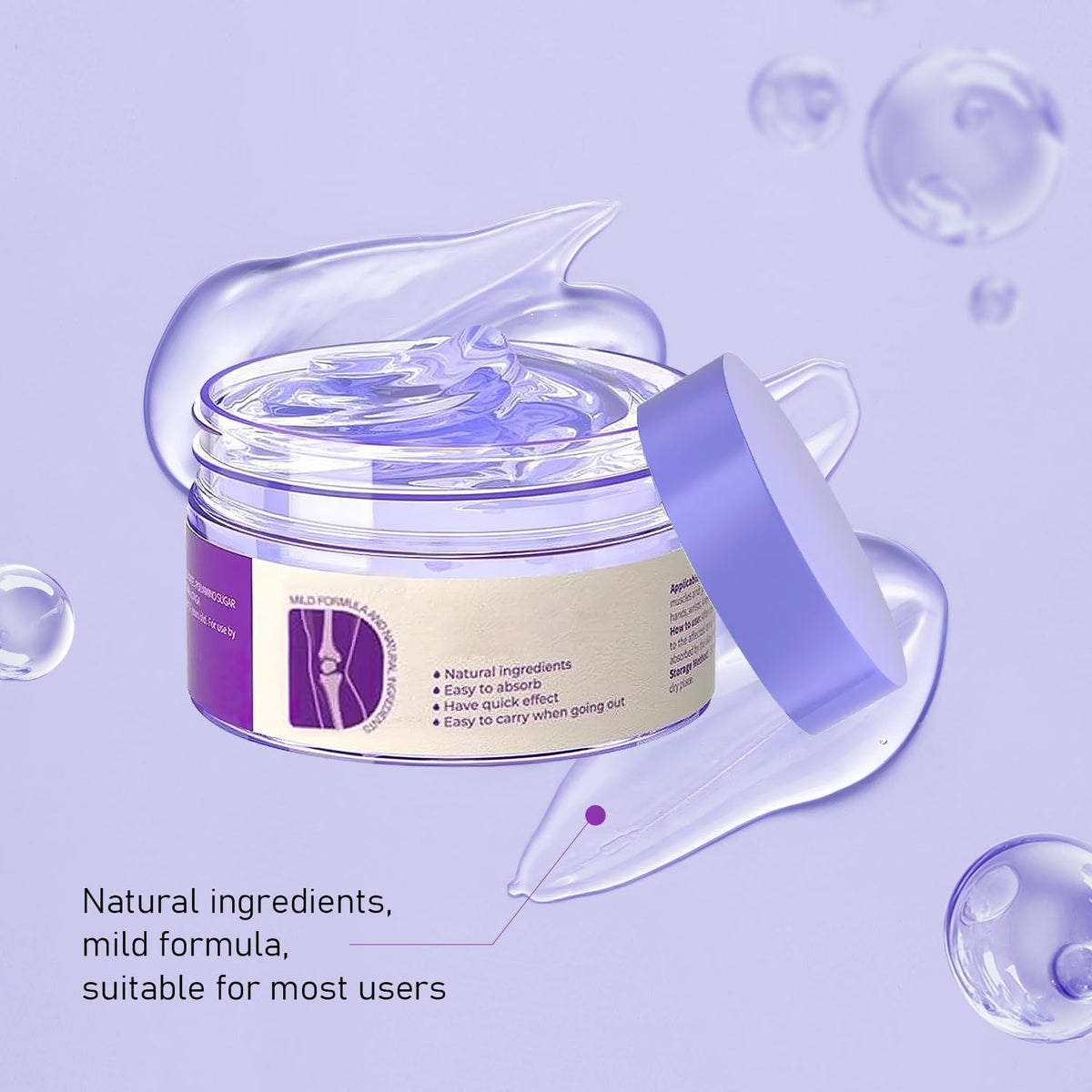 2PCS Soothing Relief Massage Gel, Joint Gel Purple Gel Cooling Activities Throughout The Body, Soothing Knees, Lumbar, Neck, Back, Shoulders, Hands, and Feet iaredonBuy Supplements Australia