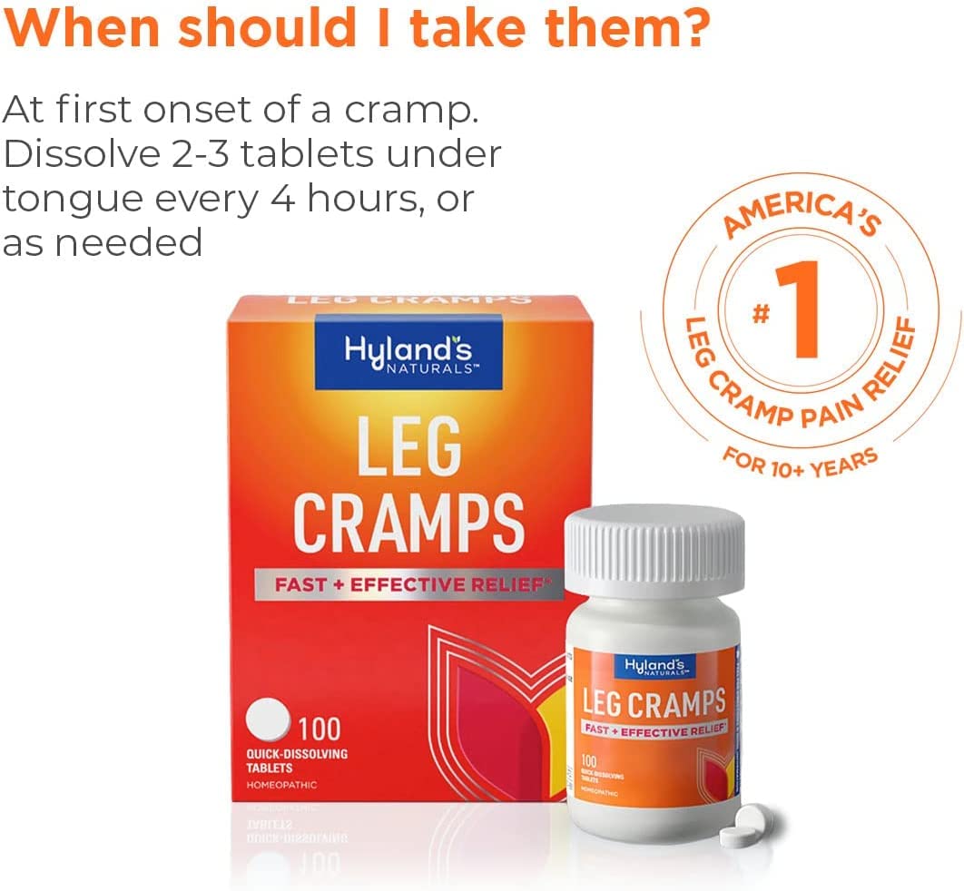 Bundle of Hyland's Leg Cramps Ointment, Arnica Pain Relief Gel, Natural Relief of Calf, Leg and Foot Cramp, 2.5 oz and Leg Cramp Tablets, 100 Count Hyland'sBuy Supplements Australia