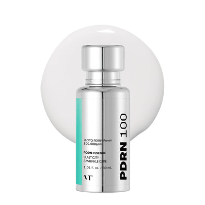 VT COSMETICS PDRN 100 Essence, Intensive Glow Serum, 100,000ppm Vegan PDRN, Skin Restoration & Plumping, Hydrating & Moisturizing