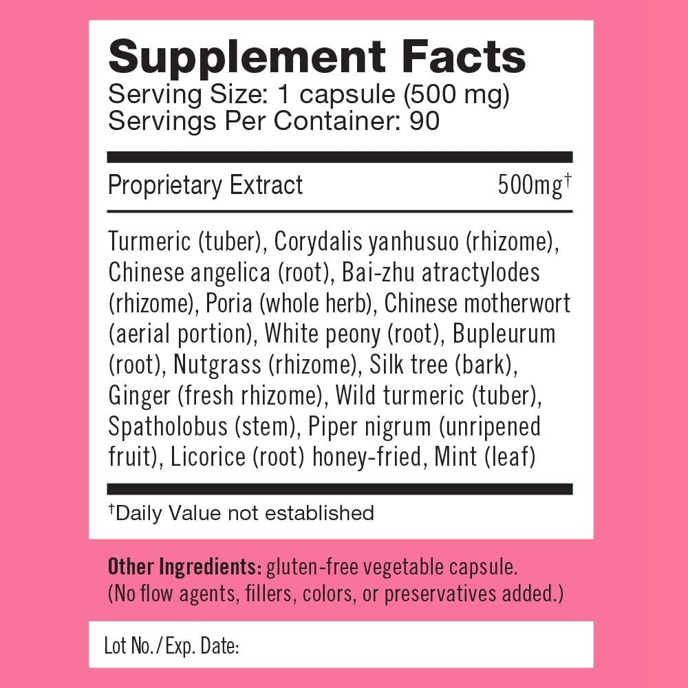Herbalogic - Peacekeeper CX Herb Capsules - Reduces PMS Related Mood Swings - Reduces Cramps & Pain Associated with Monthly Periods - Contains Turmeric & Corydalis - 30 Cap Count HerbalogicBuy Supplements Australia