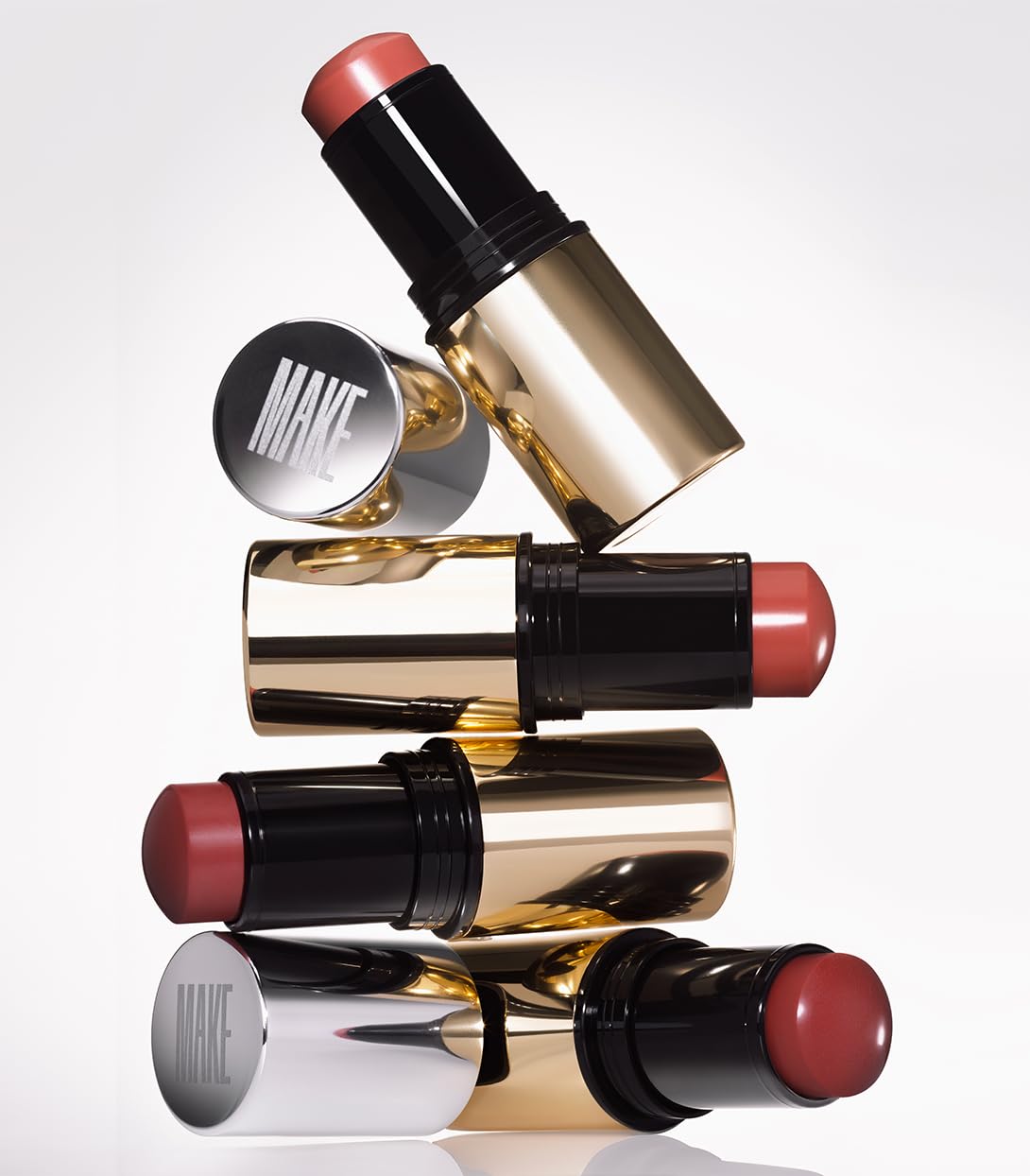 MAKE Beauty Heat Stroke Cream Blush Stick for Cheeks with Natural Hydrating Dewy Finish. Creamy Gel Blush Balm - Shade Baked, Deep Chocolate Brown Cheek Tint MAKEBuy Supplements Australia