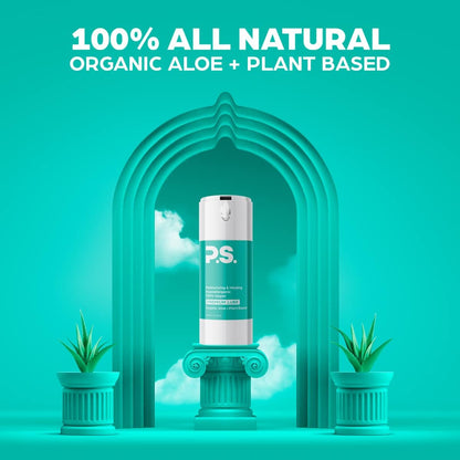 PS Thin Extra Large Latex Condoms & Personal Lubricant Bundle - 12 Pack Lubricated, Odorless Latex Condoms - 100mL Bottle Organic Aloe & Plant Based Lube - All Natural, pH Balanced, & 100% Vegan