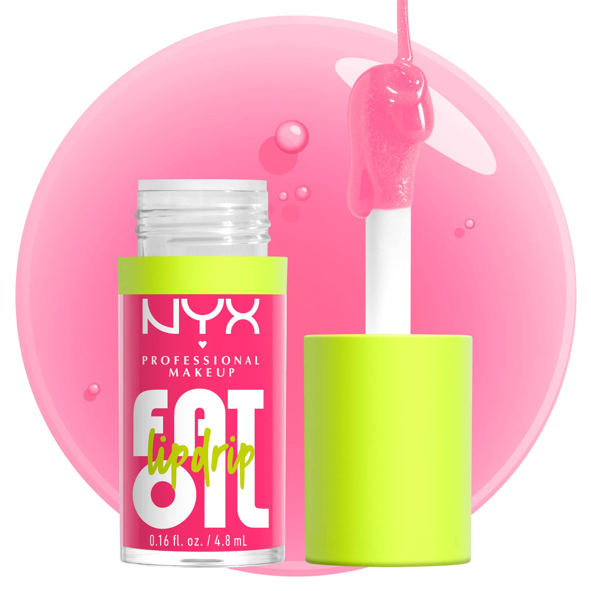 NYX PROFESSIONAL MAKEUP Fat Oil Lip Drip, Moisturizing Lip Oil Gloss, Vegan Tinted Formula, Up to 12 HR Hydration - Missed Call (Sheer Pink) NYX PROFESSIONAL MAKEUPBuy Supplements Australia