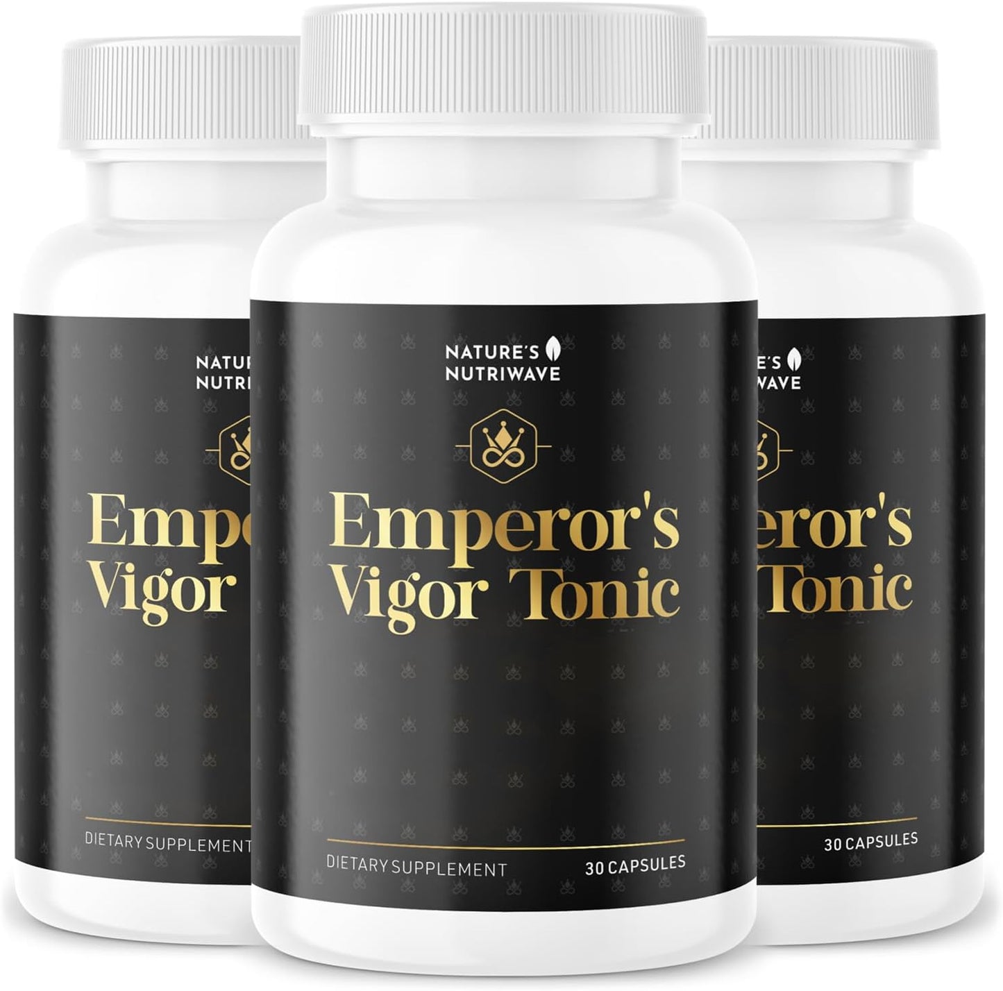 Emperor's Vigor Tonic – Herbal Formula – 60 Capsules, 3 Month Supply | Herbal capsule formula, plant-based blend | Non-GMO, No Stimulants, Made in USA | Easy-to-swallow daily capsule
