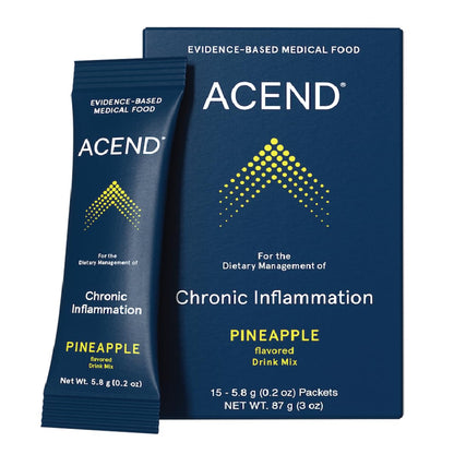 ACEND Advanced Inflammatory Support Powdered Drink Mix | Evidence-Based Polyphenols + Prebiotic Fiber + Probiotics | D3+K2, Minerals & Electrolytes | Non-GMO ACENDBuy Supplements Australia