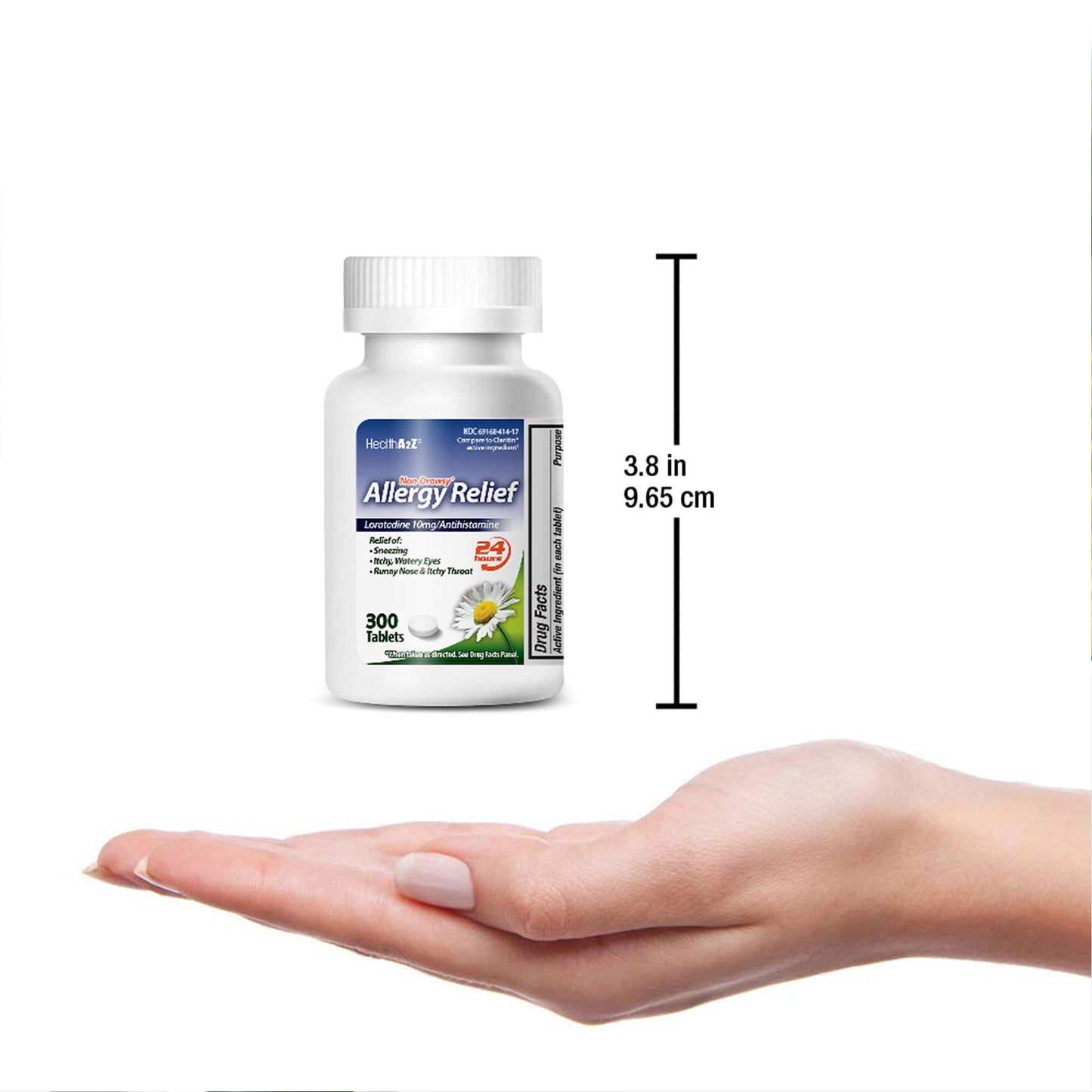 HealthA2Z® Allergy Relief, Loratadine 10mg, 24-Hour Antihistamine, Dye Free, Indoor & Outdoor Allergy Relief, 300 Tablets HealthA2Z buy supplements Au