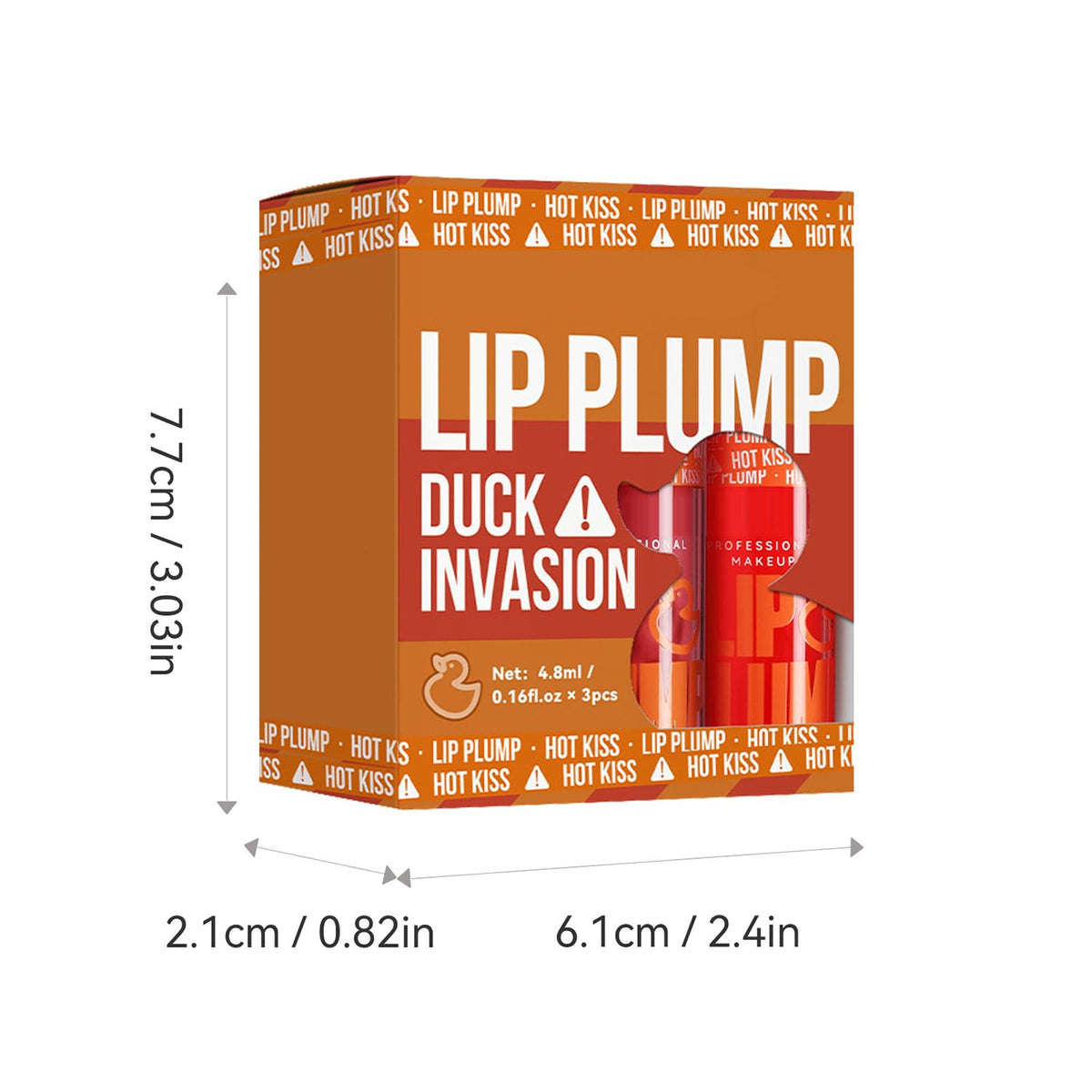 GHFCZOO 3 Colors Duck Lip Plumper Gloss, Hydrating Glitter Shine Primer Lip Tint, Non-Sticky Korean Plumping Lip Oil, Moisturizing Tinted Lip Balm for Sexy, Glossy Lips (Set A, 3pcs/set) GHFCZOOBuy Supplements Australia
