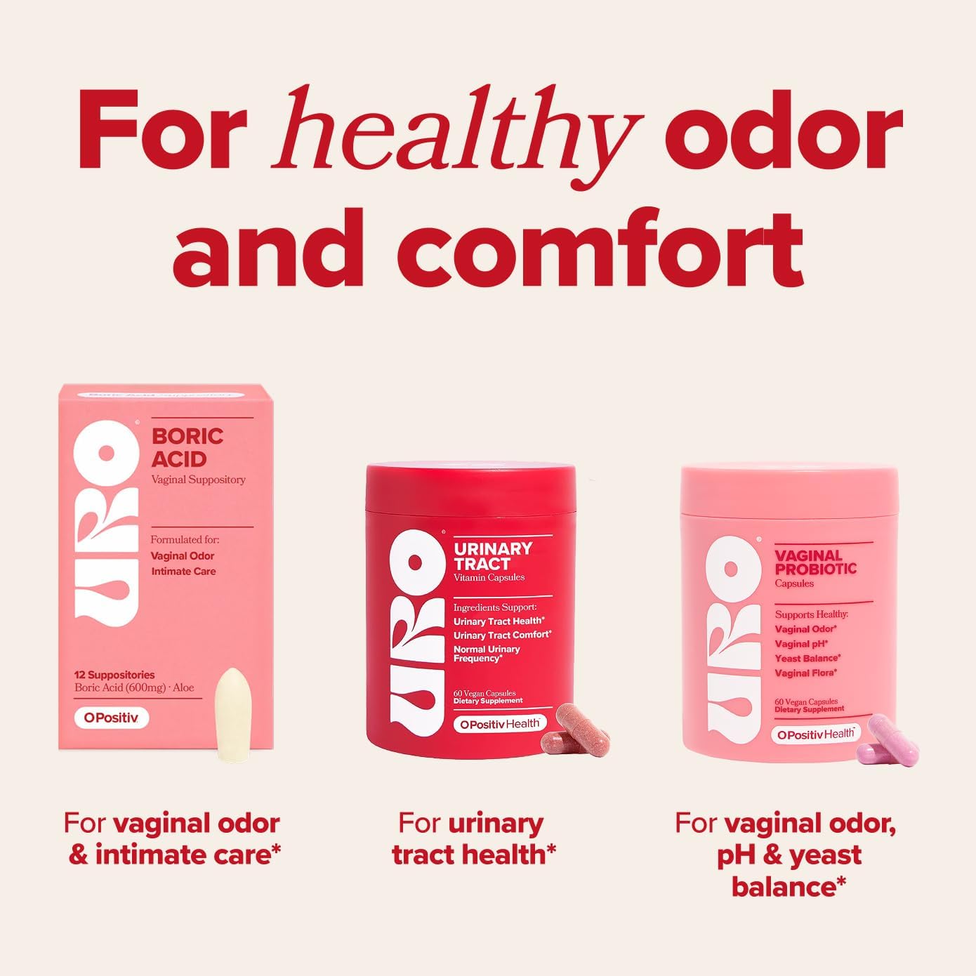 URO Urinary Tract Health Supplement with Pacran Cranberry – 30-Day Supply