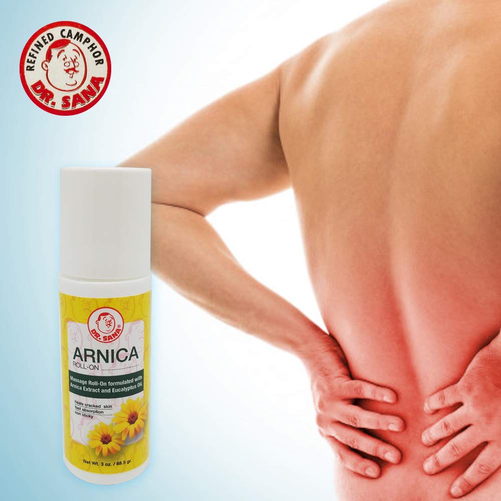 Dr Sana Arnica Roll-On. Topical Analgesic and Moisturizer. Soothes Dry and Cracked Skin. 3 oz. Pack of 3 Dr. SanaBuy Supplements Australia
