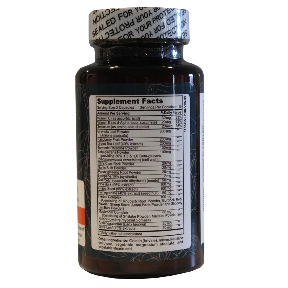Immuni - Immune Support - Vitamin Supplement for Cold & Flu Relief - Natural Immunity System Booster - Vitamin C & E, Rasberry Fruit Powder, Green Tea Leaf, Olive leaf, and more - 30 Capsules OWL Balance buy supplements Au