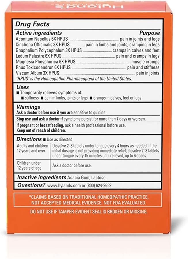 Bundle of Hyland's Leg Cramps Ointment, Arnica Pain Relief Gel, Natural Relief of Calf, Leg and Foot Cramp, 2.5 oz and Leg Cramp Tablets, 100 Count Hyland'sBuy Supplements Australia