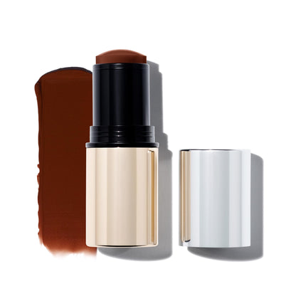 MAKE Beauty Heat Stroke Cream Blush Stick for Cheeks with Natural Hydrating Dewy Finish. Creamy Gel Blush Balm - Shade Baked, Deep Chocolate Brown Cheek Tint MAKEBuy Supplements Australia
