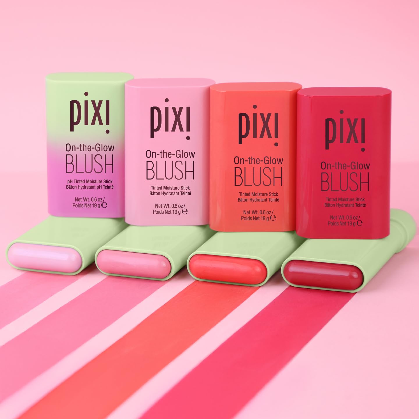 Pixi On-the-Glow Blush Stick in CheekTone, pH Reactive Hydrating Tinted Moisture Stick for Cheeks and Lips with Ginseng, Aloe Vera and Fruit Extracts, Twist-Up Design, Paraben-Free, 19g / 0.6 oz PixiBuy Supplements Australia