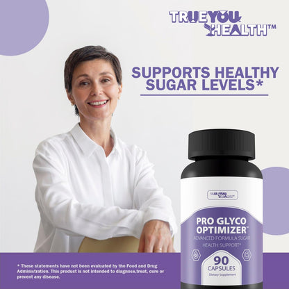 Pro Glyc0 Optimizer - Our Best Sugar Health Support Supplement - Our Best Overall Blood Health & Blood Circulation Support Supplement - Natural Blood Balance Blood Booster Pills True You HealthBuy Supplements Australia