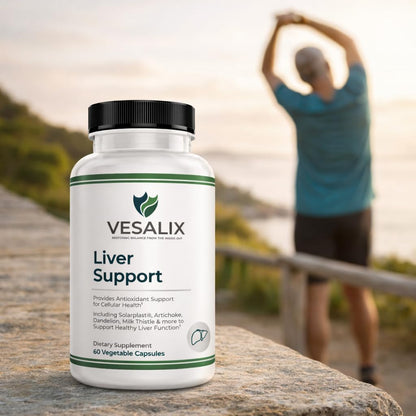 VESALIX Liver Support Supplement for Adults 40+ – Milk Thistle, Artichoke & Dandelion with Digestive Enzymes – Supports Digestion & Cellular Health – 60 Vegetarian Capsules VESALIXBuy Supplements Australia