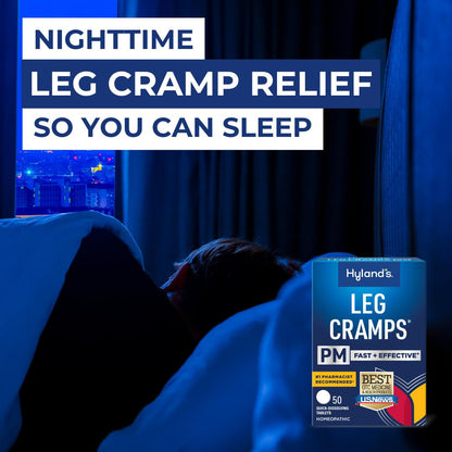 Hyland's Leg Cramps PM, Relief of Nighttime Leg, Calf, and Foot Cramps, 50 Quick-Dissolving Tablets 2-Pack (100 Total) Hyland'sBuy Supplements Australia