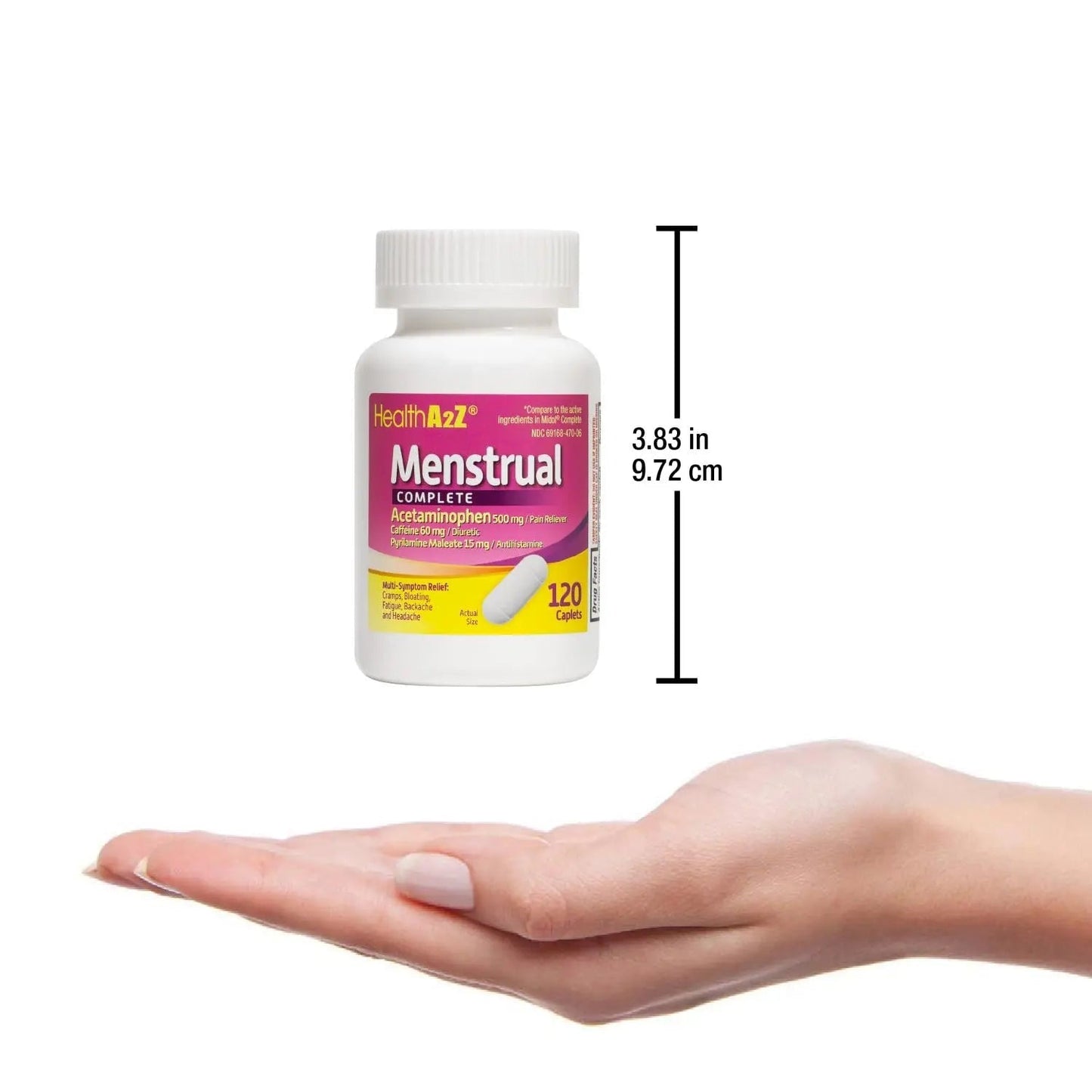 HealthA2Z® Menstrual Complete Pain Relief Tablets | Relieves Cramps, Bloating, Fatigue, Backache & Headache (120 Counts) (Pack of 2) HealthA2ZBuy Supplements Australia