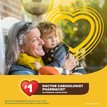Bayer Aspirin Low Dose 81 mg, Enteric Coated Tablets, Doctor Recommended, Secondary Prevention of Cardiovascular Disease, 300 Safety Coated Tablets (Packaging may vary) BayerBuy Supplements Australia