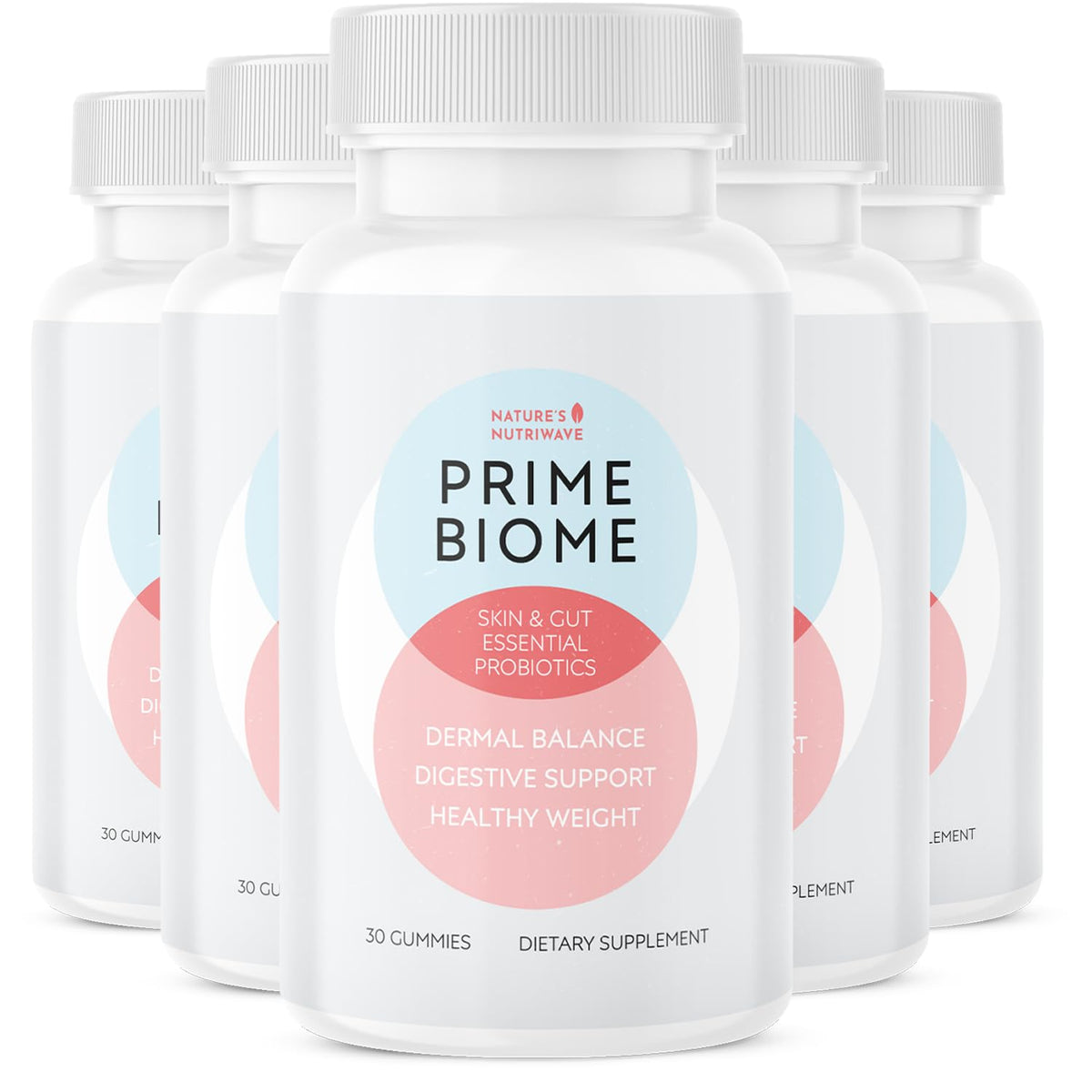 Nature’s NutriWave PrimeBiome Probiotic Gummies – Plant-Based Blend with Inulin, Lion’s Mane, Ginger & More– Non-GMO, No Stimulants, GMP Certified – 30 Gummies, 6 Month Supply Nature’s NutriWave buy supplements Au