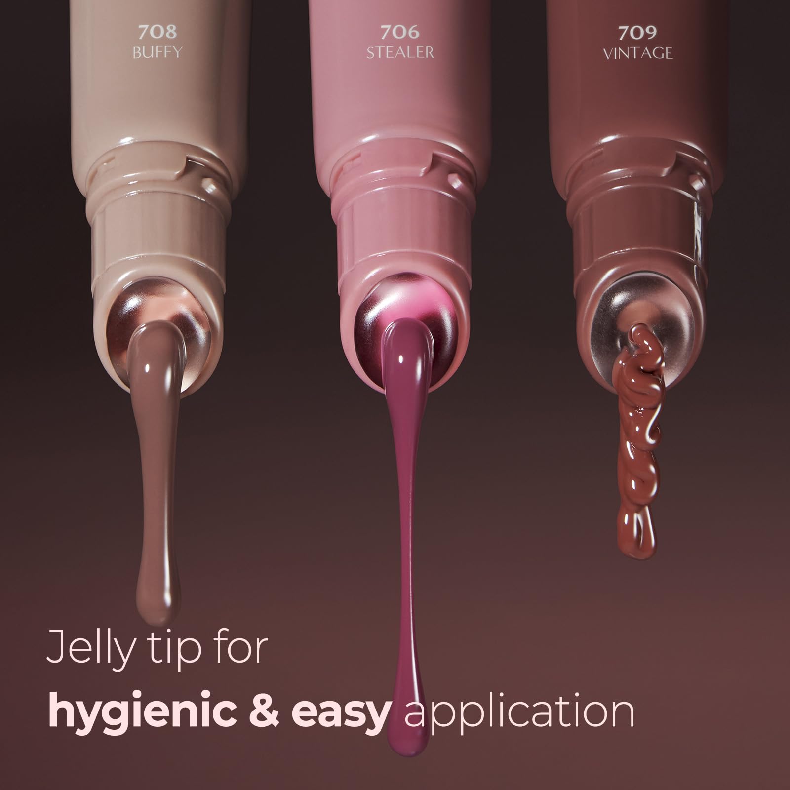 Laka Fruity Lip Glotioner, 10ml/0.33 fl.oz, Lip Gloss with High Shine Vivid Colors, Jelly tip for Hygienic & Easy Application, K-Beauty (#703 Apri) LakaBuy Supplements Australia