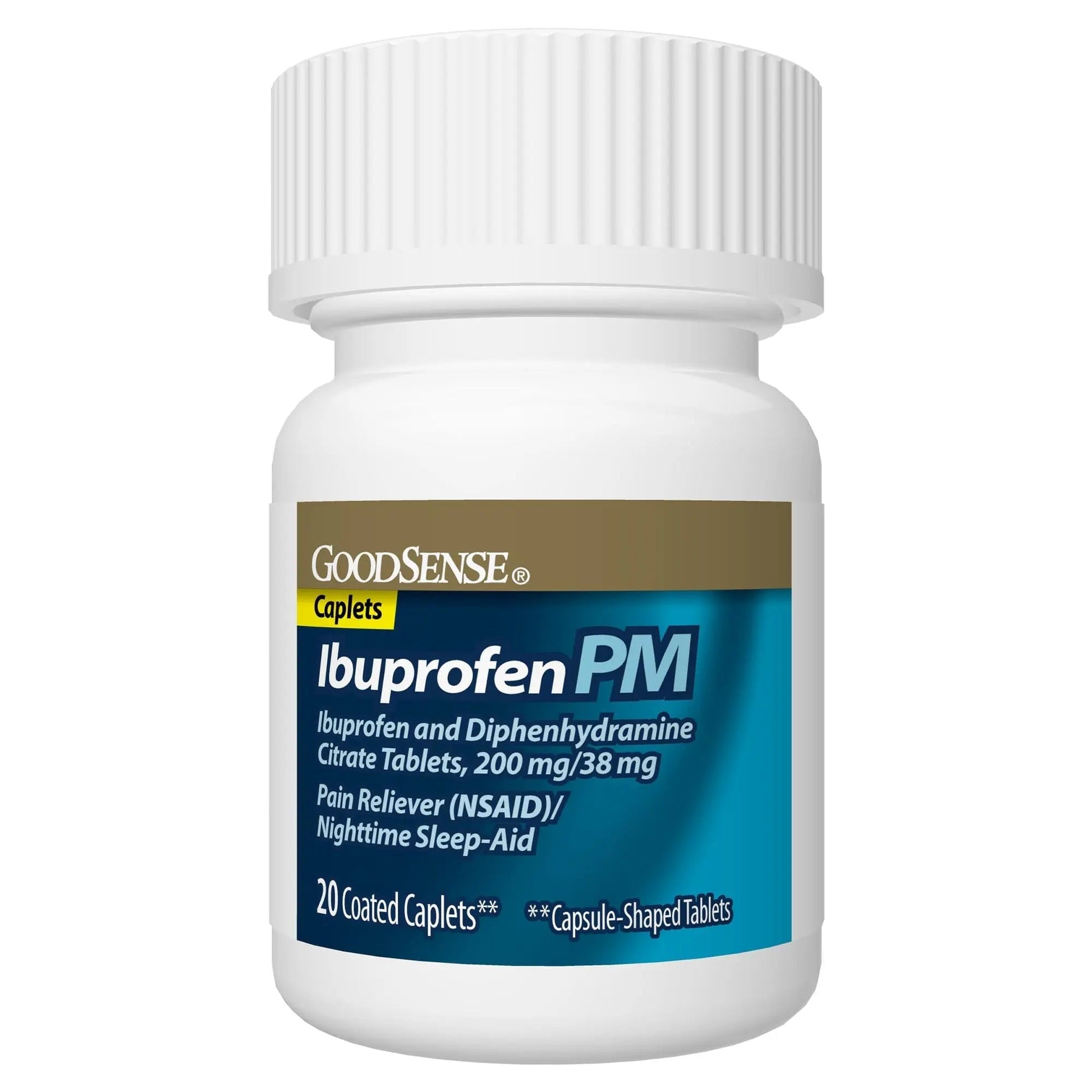 GoodSense Ibuprofen PM, Ibuprofen 200 mg and Diphenhydramine Citrate 38 mg Tablets, Pain Reliever and Nighttime Sleep-Aid GoodSenseBuy Supplements Australia