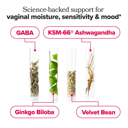 O Positiv URO Vaginal Moisture & Mood – Formulated to Support Vaginal Moisture, Mood & Relaxation – with KSM-66® Ashwagandha, Ginkgo Biloba, Mucuna pruriens, and GABA – 30 Servings O Positiv buy supplements Au