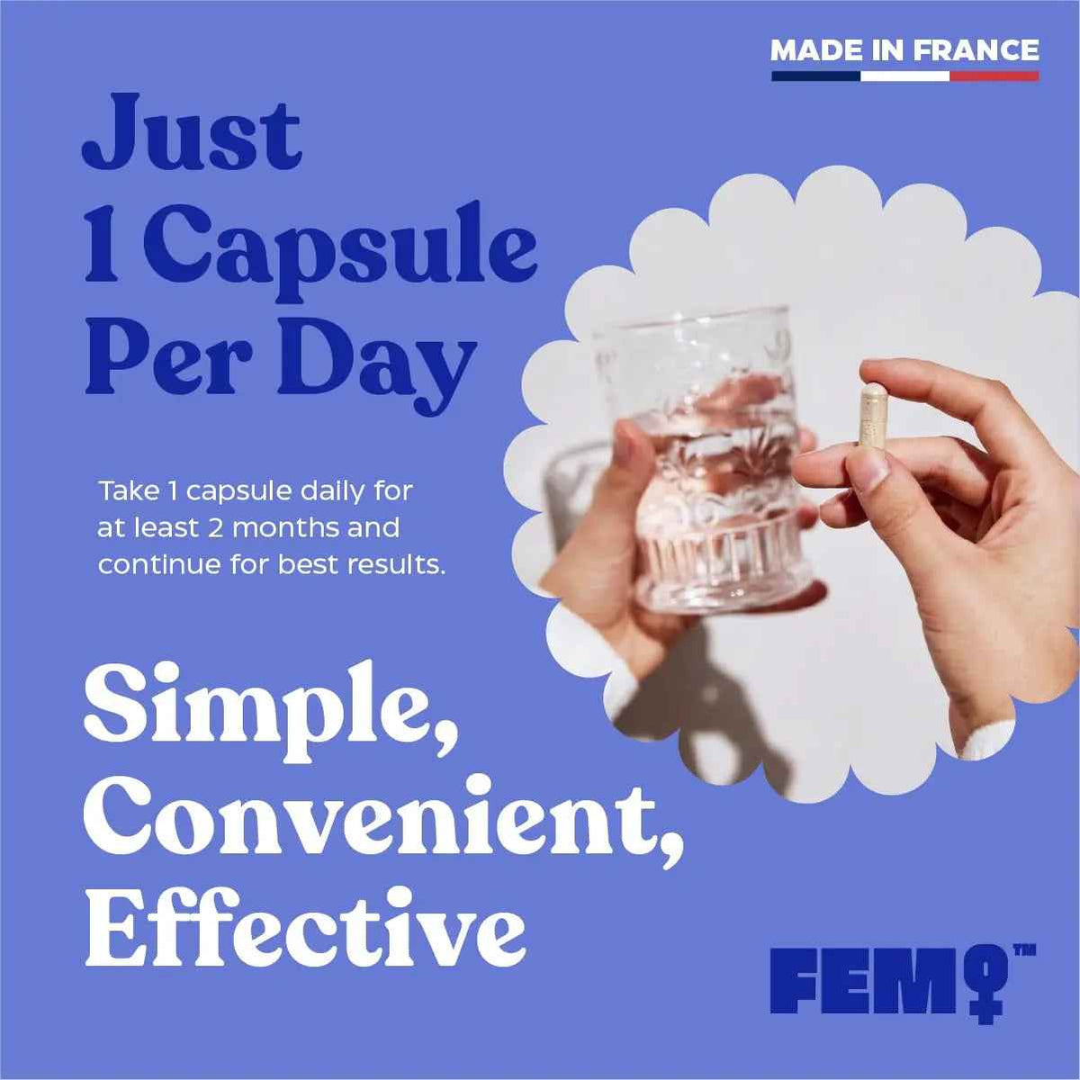 FEM Urovital Bladder Control Supplements - Overactive Bladder, Leakage & Urgency Relief - Non-Hormonal Urinary Tract Health Support for Women - 30 Capsules