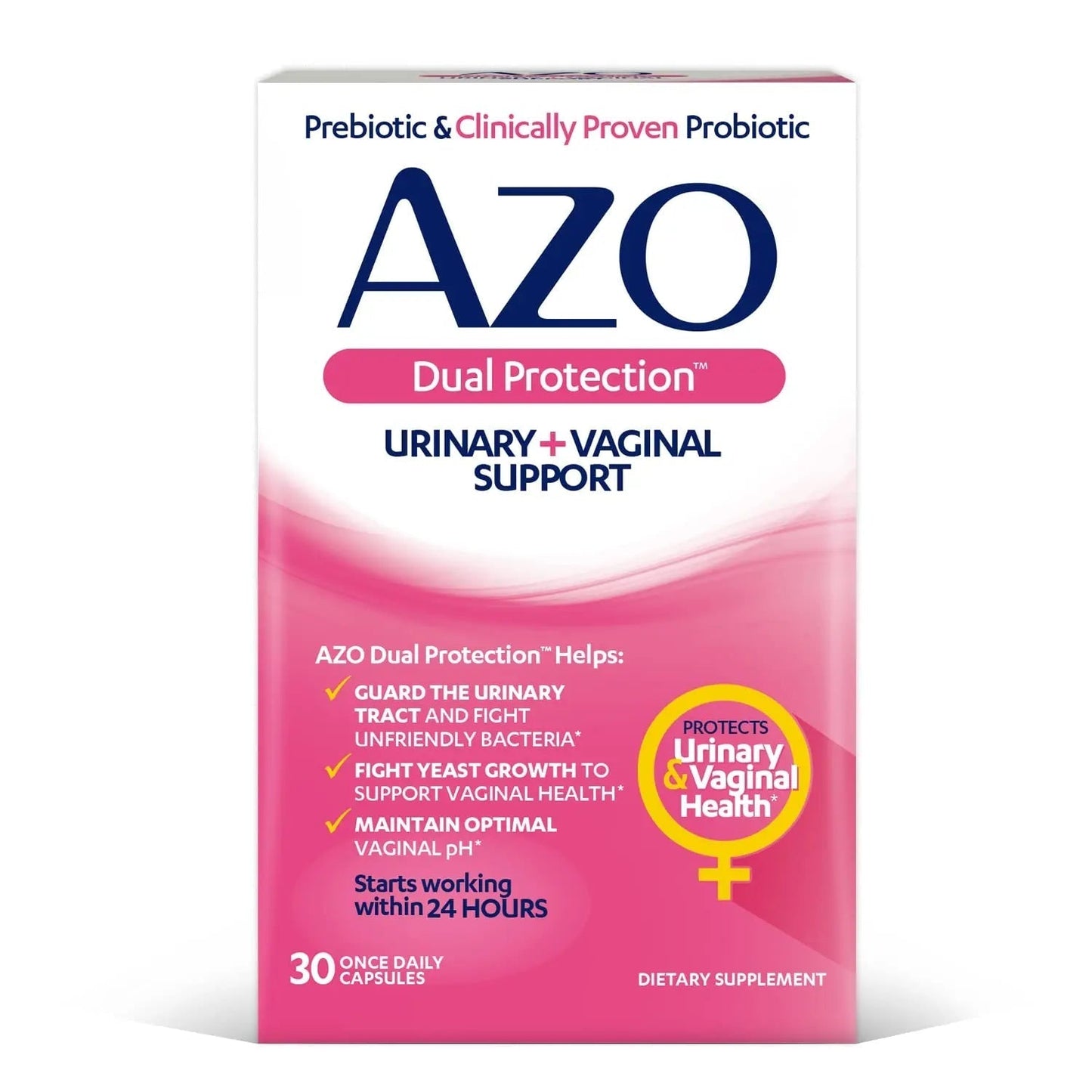 AZO Bladder Control with Go-Less® & Weight Management Dietary Supplement & Dual Protection | Urinary + Vaginal Support* AZOBuy Supplements Australia