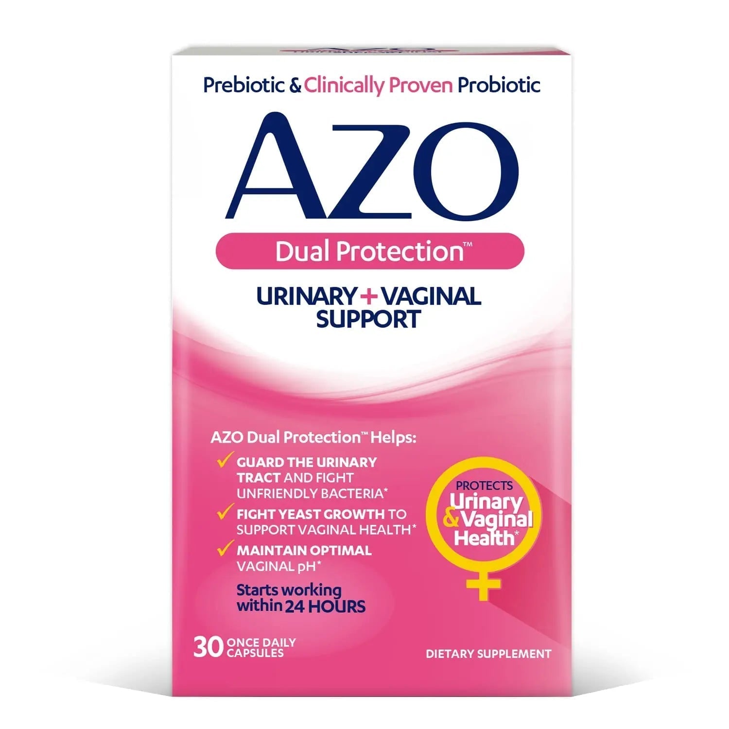 AZO Bladder Control with Go-Less® & Weight Management Dietary Supplement & Dual Protection | Urinary + Vaginal Support* AZOBuy Supplements Australia