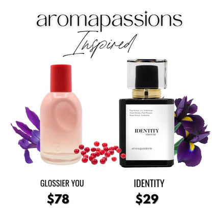 IDENTITY | Inspired by GLSSIER YOU | Pheromone Perfume for Men and Women | Extrait De Parfum | Long Lasting Dupe Clone Essential Oils Fragrance | Perfume De Hombre Mujer | (50 ml / 1.7 Fl Oz) aromapassionsBuy Supplements Australia