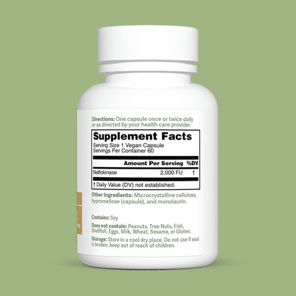 Dr. Murray's Ultra Clean Nattokinase - Supports Healthy Blood Circulation & Fibrinolytic Activity | Vegan Delayed Release Capsules | Non-GMO, Gluten Free | 30 Count