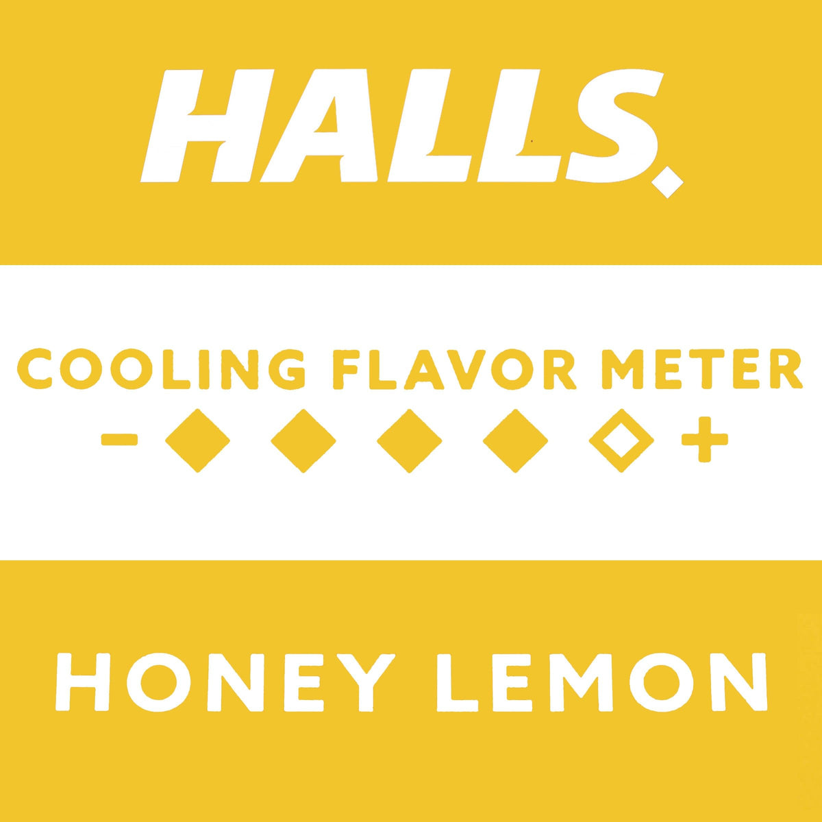 HALLS Cough and Throat Relief Honey Lemon Cough Drops, 30 Drops