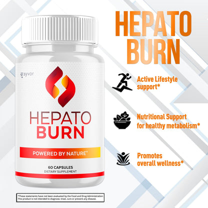 (2 Pack) Hepato Burn Capsules, Official Hepato Burn Pills with All Natural Premium Ingredients, Hepatoburn Energy and Fitness Vitamin Supplement, Hepatoburn Lifestyle Powered by Nature (120 Capsules) Syvor buy supplements Au