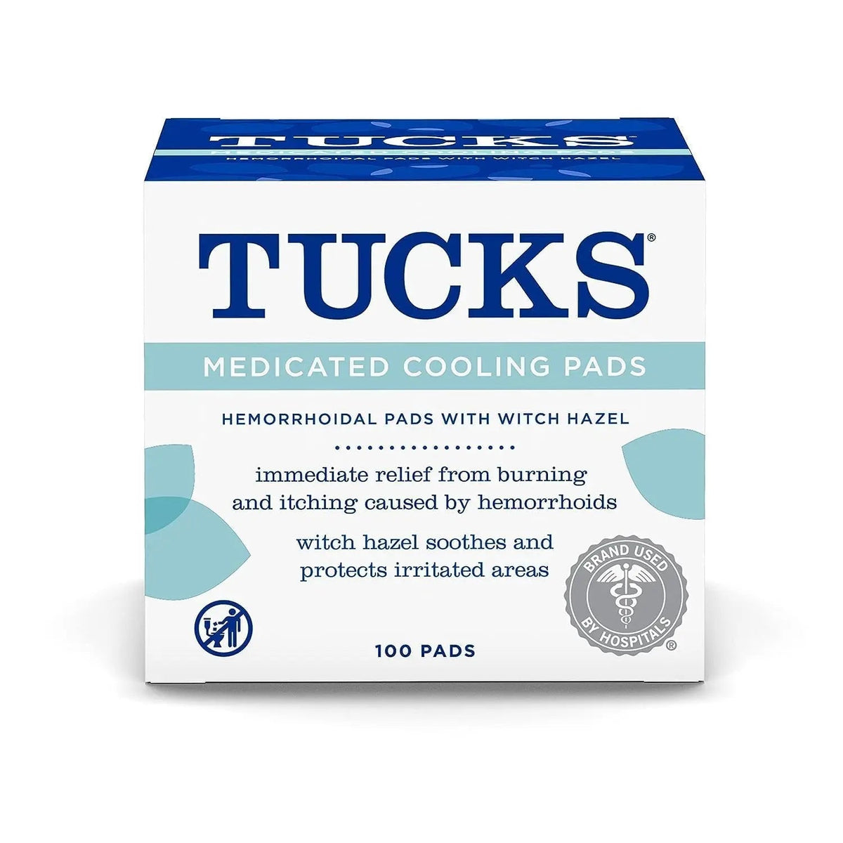 TUCKS Medicated Cooling Pads, 100 Count – Hemorrhoid Pads with Witch Hazel, Cleanses Sensitive Areas, Protects from Irritation, Hemorrhoid Treatment, Medicated Pads Used by Hospitals TUCKSBuy Supplements Australia