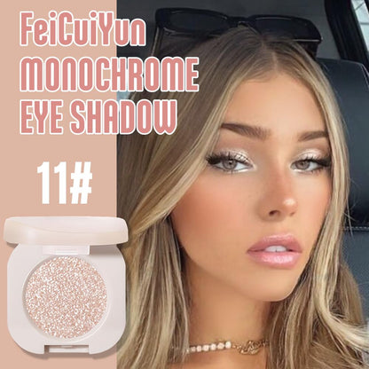 FeiCuiYun Glitter Shimmer Sparkle Eye Shadow Palette Makeup for Older Women, Pearl White Silver Glitter Shimmer Metallic Holographic Iridescent Cream Iridescent Single Monochrome Eyeshadow Makeup, 11 FeiCuiYunBuy Supplements Australia
