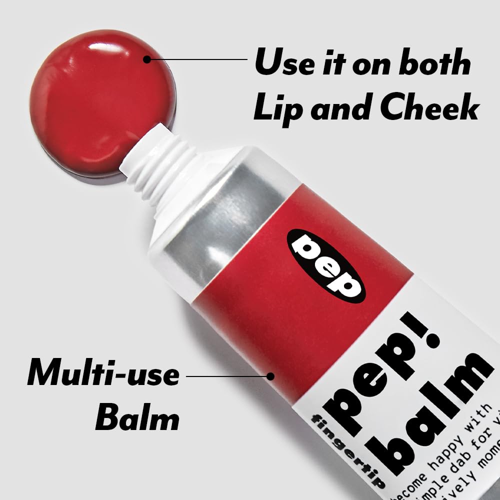 I'M MEME Lip and Cheek Tint - PepBalm 001 Recharger | Wtih Shea Butter, Gift, Liquid Blush, Travel-Friendly, Highly Pigmented, Non-Drying, Sheer Balm Gross Tint, 0.52 Oz I'M MEMEBuy Supplements Australia