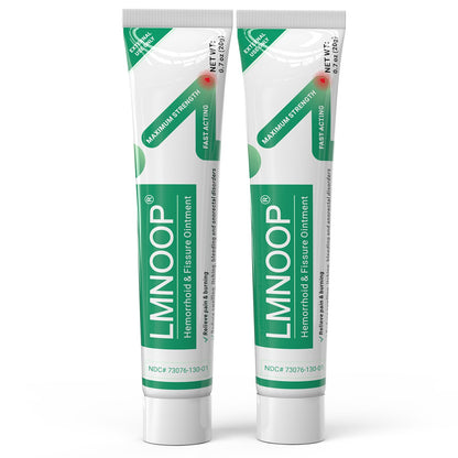 Hemorrhoid Treatment Ointment, Maximum Strength Treatment & Fast Relief for Pain, Itching, Burning, Swelling, Fissure, Bleeding, Discomfort, Long-Lasting Internal & External Hemorrhoid Cream, (2-Pack) LMNOOPBuy Supplements Australia