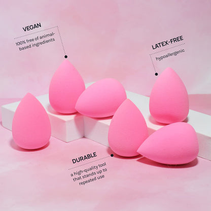 AOA Studio Collection makeup Sponge Set Latex Free and High-definition Set of 6 makeup Wonder blender For Powder Cream and Liquid, Super Soft Wonder Beauty Cosmetic AOA STUDIOBuy Supplements Australia