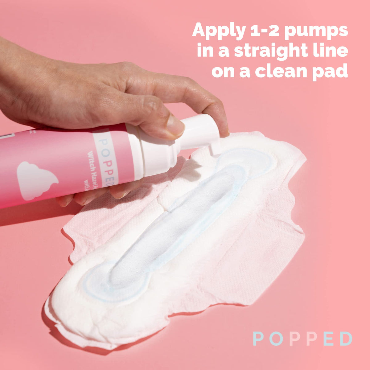 POPPED Witch Hazel Foam with Aloe (5 fl oz) | Perineal Healing Foam for Postpartum Care | Relieves Pain, Hemorrhoids, and Swelling After Birth | Postpartum Essential POPPEDBuy Supplements Australia