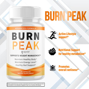 (5 Pack) Burn Peak Capsules, Official Burnpeak Pink Salt Pills with All Natural Ingredients, Advanced Health and Wellness Supplement with Premium Vitamins for Active Lifestyle Support (300 Capsules) Syvor buy supplements Au