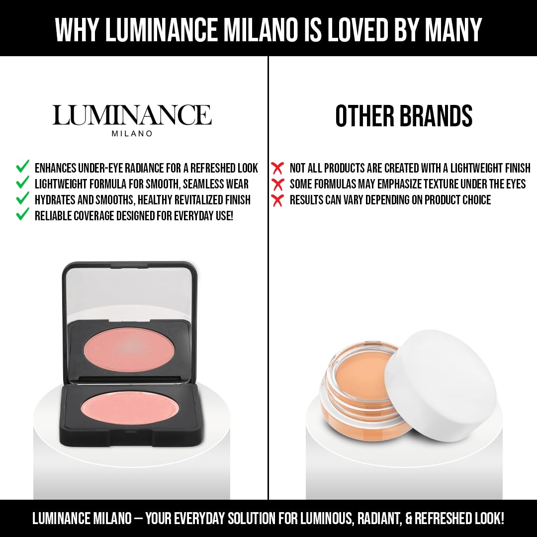 Original Luminance Milano Under Eye Brightener Pink – Lightweight Pink Under Eye Corrector for Dark Circles and Fine Lines – Vegan Concealer Brightener for Tired Eyes – Natural Radiant Finish Luminance MilanoBuy Supplements Australia