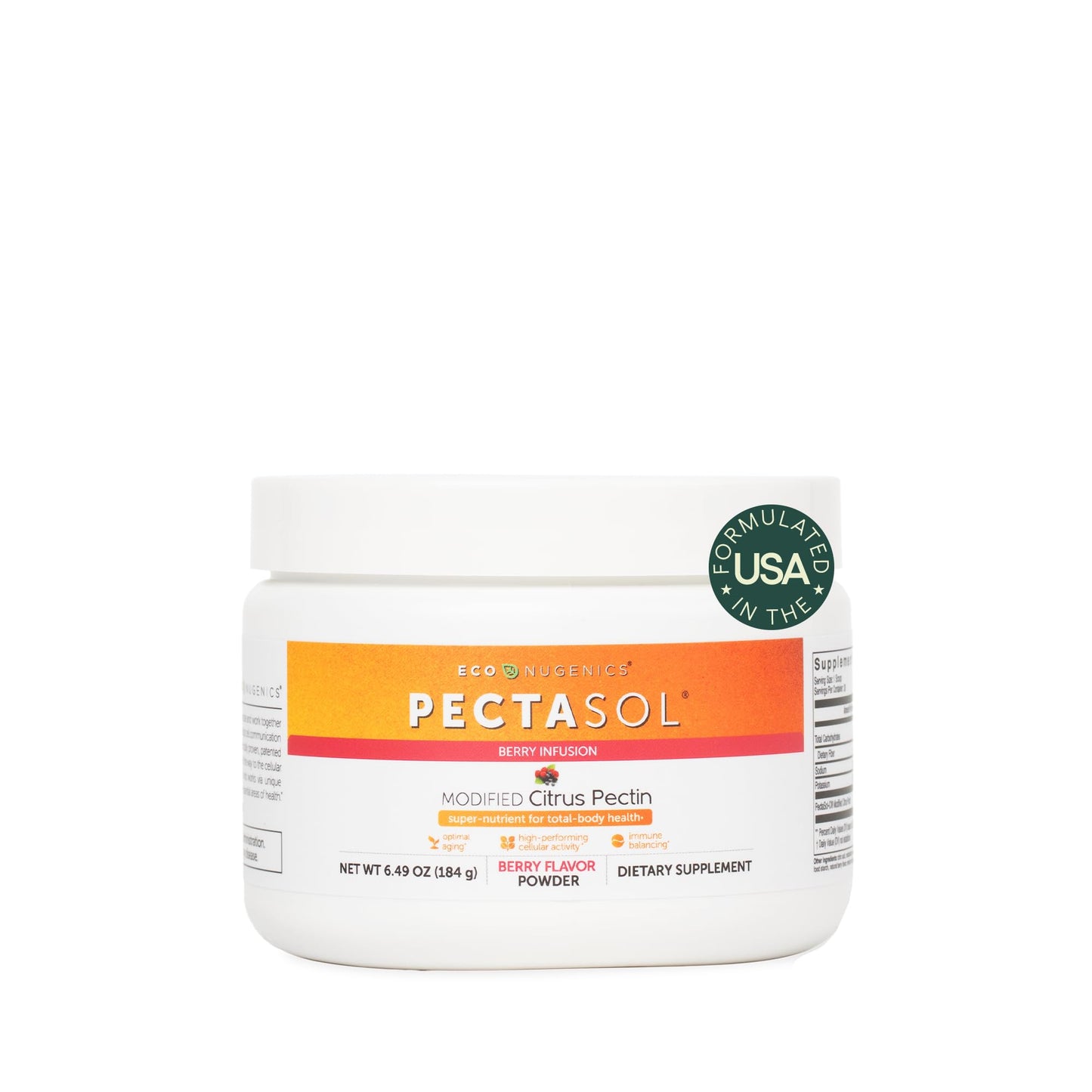 PectaSol Modified Citrus Pectin – 454g Powder – Total-Body Health Supplement to Support the Heart, Immune System, Inflammation Response & Healthy Aging + Maintain Healthy Galectin-3 Levels