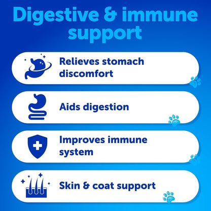 Probiotics + Salmon Oil for Dogs Bundle - Dog Probiotics and Digestive Enzymes with Prebiotics for Gut Health, Itchy Skin, Allergies, Immunity, Yeast Balance - Wild Alaskan Salmon Oil for Dogs Skin an